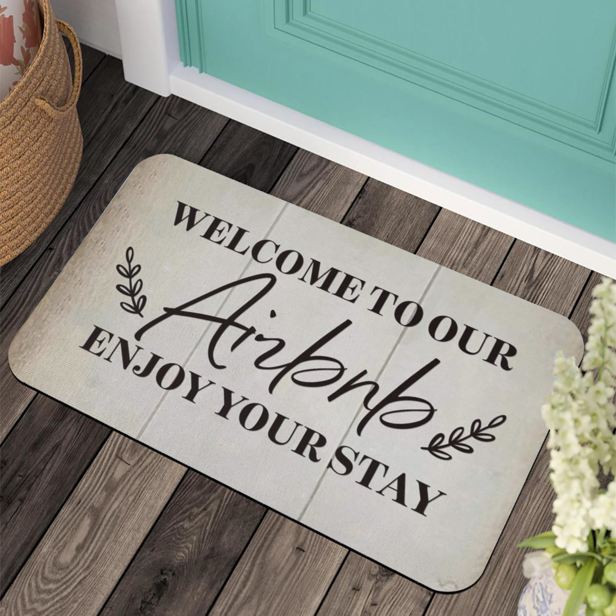 Door Rubber Mat - Welcome Mat with Exclusive Design 