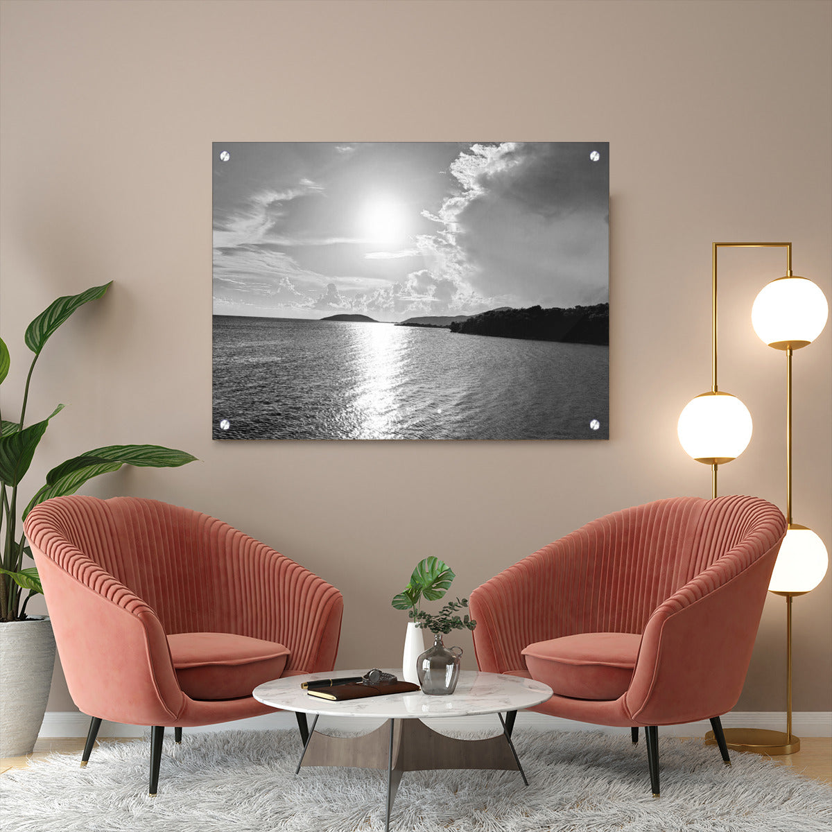 Sunset Photograph Front Mount Landscape Metal Prints - Exclusive Design - Sunset Picture Frame