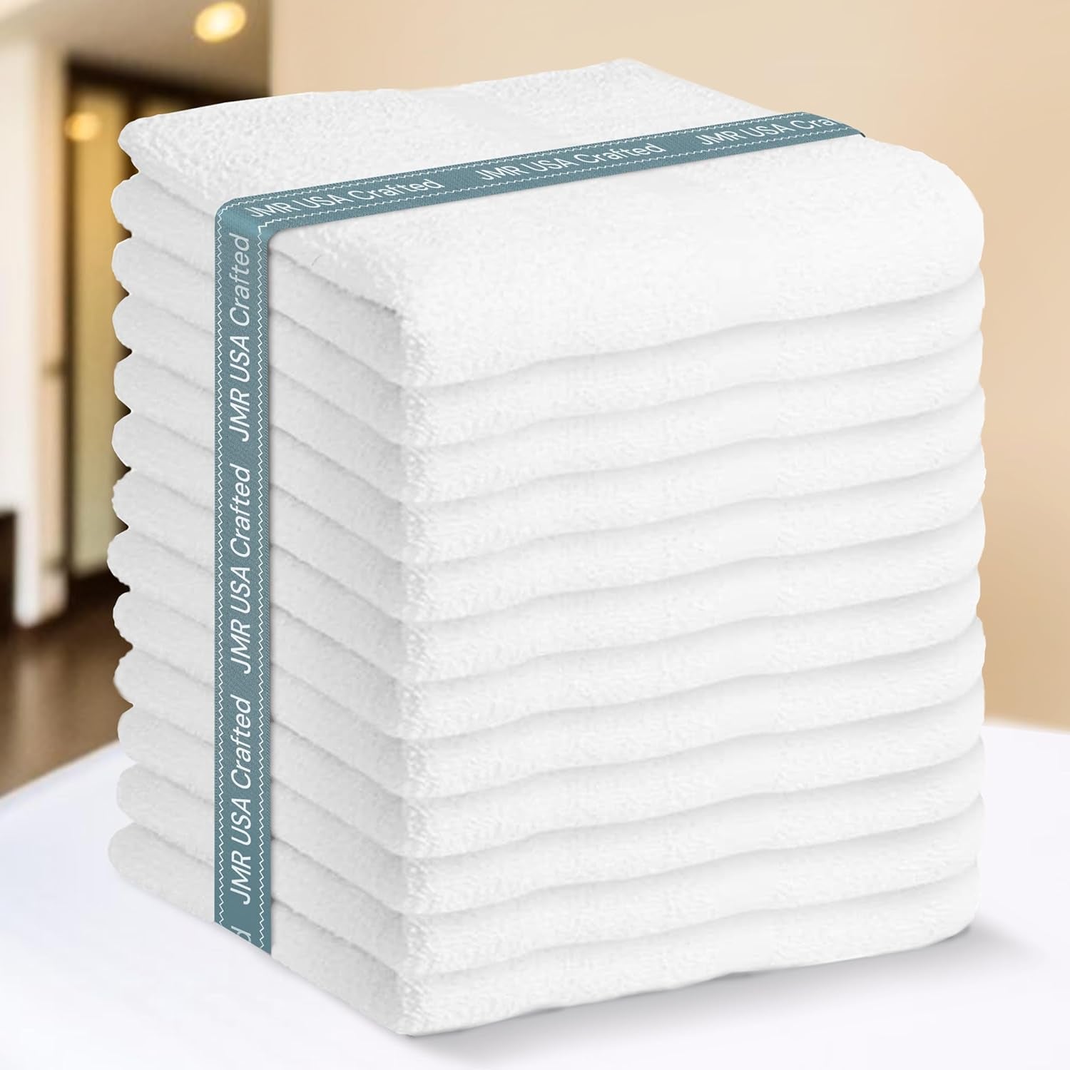 12 Pack Hotel Short Term Rental Multi-Purpose Towels (White,20X40-12 Pcs)